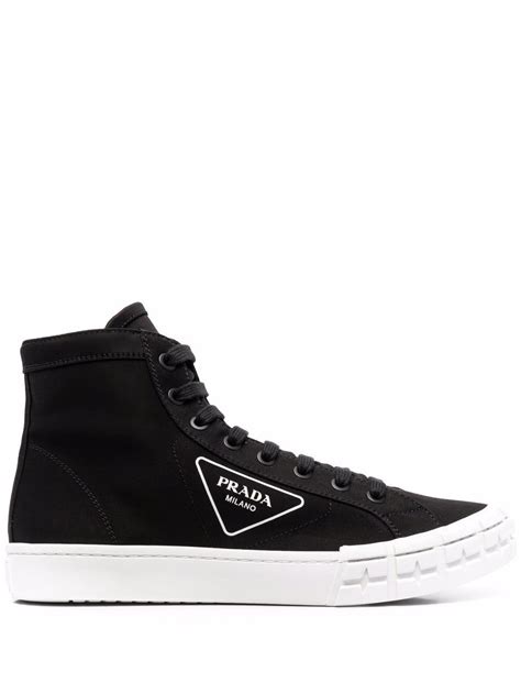 prada canvas high tops|prada high top sneaker.